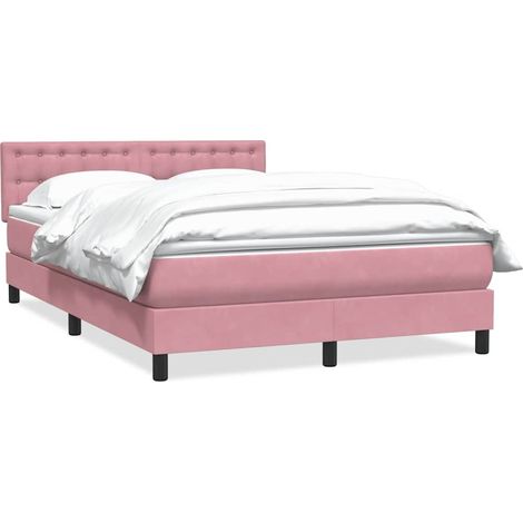 Maison Exclusive - Boxspringbett mit Matratze Rosa 160x220 cm Sam