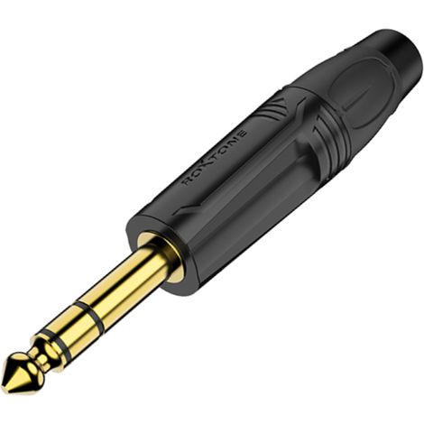Conector jack estéreo de 6,3 mm Roxtone RJ3P-BG (1/3)