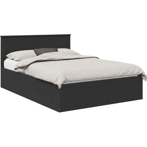 Maison Exclusive - Struttura del letto Nero 150 x 200 cm Legno multistrato (1/5)