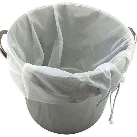 Sacs filtrants 250 microns - Maille fine - Réutilisables - Pour brassage vin cidre confiture - 22 x 26 pouces - Lot de 2 (1/5)