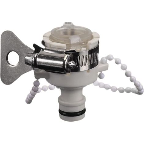Raccord de tuyau, raccord universel à embout, kit d'adaptateurs universels rapides (PP+PVC) pour tuyaux d'eau de lavage auto, robinets et accessoires de machine à laver. (1/5)