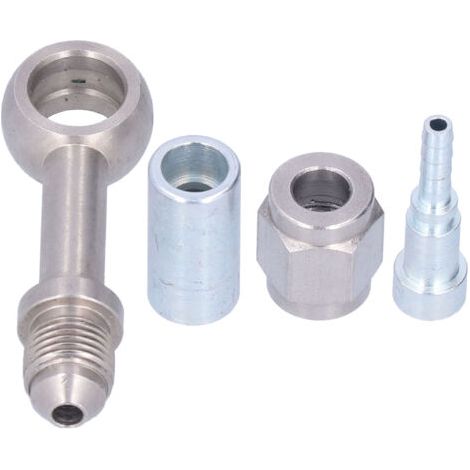 DEESSE SHOP-Adaptateur Banjo de Tuyau de Frein 0° M10, 4 Pièces/ensemble de Remplacement en Acier Inoxydable pour Moto, Antirouille, Facile à Installer, adapté aux Conduites de Frein à. (1/5)