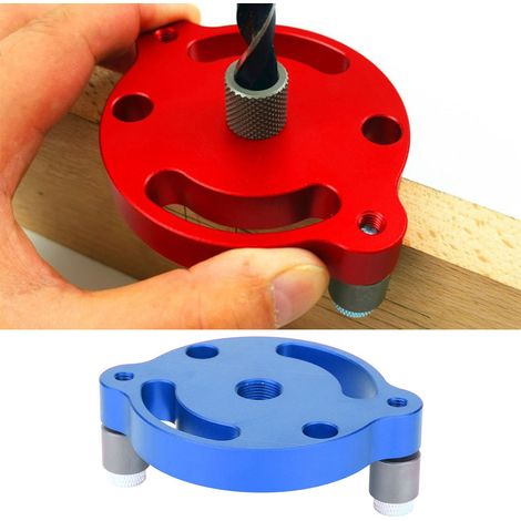 Lochzange für Holzplatten, Aluminiumlegierung, Zentrierlehre, Holzbearbeitungswerkzeug X600-1-Blau (1/5)
