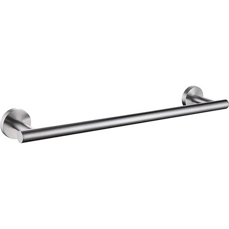 Toallero de baño, de pared, acabado en metal cepillado, acero inoxidable, 45 cm. (1/2)