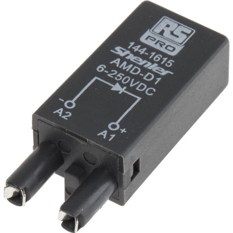 Module AMD 2 contacts, Enfichable, 6 250V c.c., pour Relais RFT ( Prix pour 1 ) (1/2)