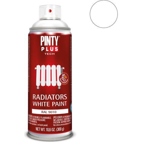 Pintura para Radiadores PintyPlus Tech - Blanco RAL 9010 Spray 520cc