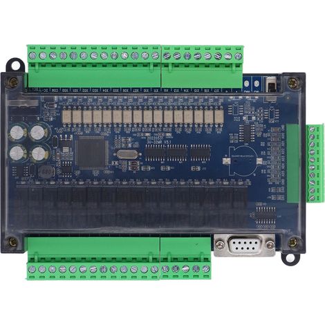 Tableau de commande industriel 16 entrées/16 sorties, comptage haute vitesse 6 voies, compatible RS485, connexion écran, automate programmable 24 V CC (1/5)