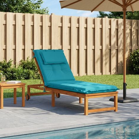 vidaXL Coussin de transat GEMERT 100 % polyester Turquoise (1/5)