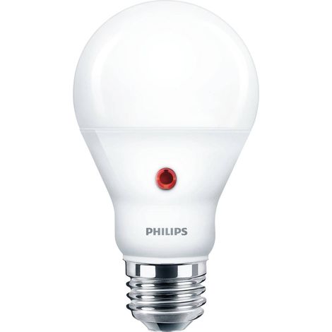 Philips – Ampoule LED E27 7,5W 806lm blanc chaud – Capteur de lumière automatique – Non dimmable – 2700K – Durée de vie 15000h (1/6)