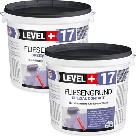 LEVEL+ Fliesengrund Haftgrund Quarzgrund Fliesengrundierung L+17 - 40KG