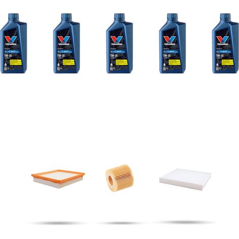 Kit tagliando 3 FILTRI e 5L OLIO compatibile con Toyota Prius 1.8 74kw dal 2009 (1/5)