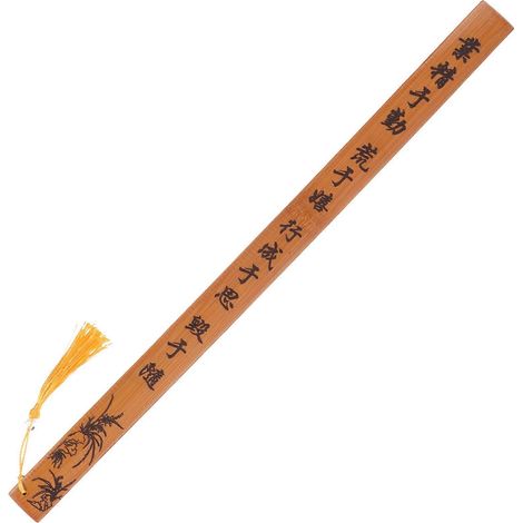 Canne de fessée en bambou, règle graduée, bâton de flagellation, bâton d'enseignement (1/5)