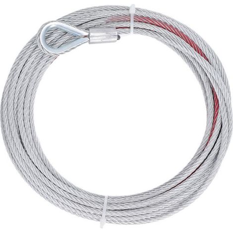 Câble De Treuil - Acier Inoxydable 5,5 Mm - 10 M - 4500 Lbs - Pour Remorquage Et Levage Industriel - 1 Pièce (1/5)