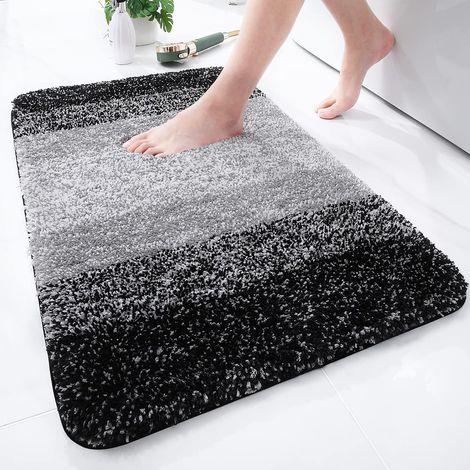 Non-Slip Indoor Doormat 50 x 80 cm, Machine Washable Entrance Mat, Soft, Absorbent and Resistant Indoor Entrance Mat, Durable Ultra Non-Slip, Black Blue 40 x 60 cm (1/5)