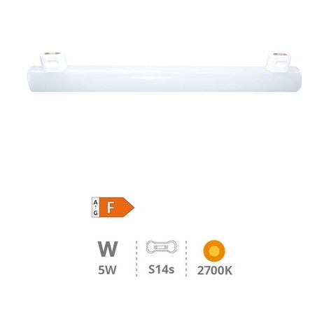 Linestra de led 5W 450lm 300mm 2700K 2 casquillos GSC 2003538