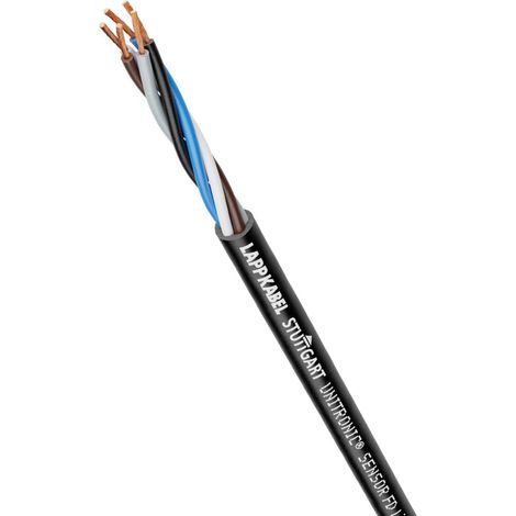 10 Meter Lapp 7038893 Unitronic Sensorleitung FD Lif9Y11Y 5x0,34 mm² I hochflexible Schleppkettenleitung I UV-beständiges Datenkabel für Schleppkette I PUR-Kabel 5 adrig l UL- Zertifizierung I Schwarz