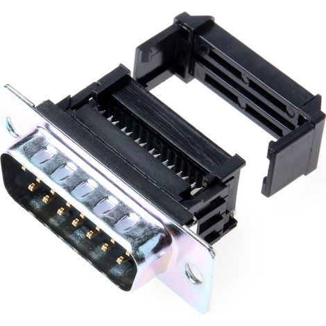 Connecteur Sub-D RS PRO 15 voies Mâle Montage sur câble Angle droit