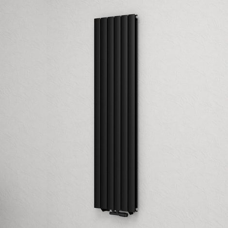 Mai & Mai Radiateur à Eau Chaude Mural Chauffage Central 180x46cm Radiateur Gris Noir Vertical en Acier Double Couche FV (1/5)