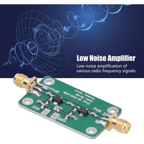 Amplificateur à faible bruit (LNA) à large bande RF 20-3000 MHz (1/5)