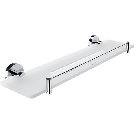 Nimco Unix étagère de salle de bain avec cadre, chromé, 50 cm UN X450-X-26 (1/2)
