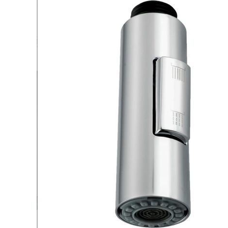 Tête de douche amovible pour robinet de cuisine, deux modes, acier inoxydable (Argent-B), accessoire de cuisine pratique (1/5)
