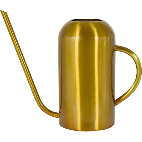 Arrosoir pour plantes d’intérieur et d’extérieur, capacité 50 oz / 1500 ml, bec long, en acier inoxydable, adapté aux plantes en pot, bonsaïs, fleurs et autres plantes (1/5)