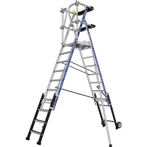 Pirl télescopique de 8 à 10 marches - Hauteur max. de travail 4.30m - 2272962
