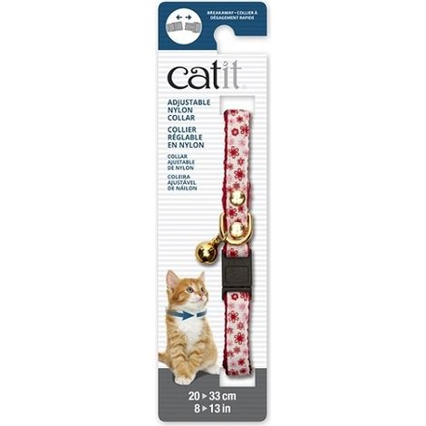 CATIT Collar Breakaway Dorado Remache, Flores