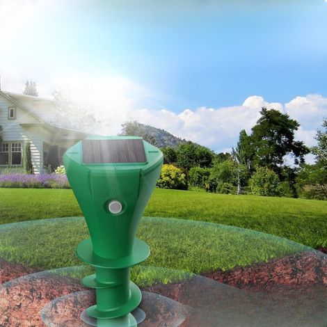 Répulsif Taupes Solaire Étanche avec Vibrations et Fréquences Variables pour Jardin (1/5)