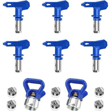 6 embouts Airless réversibles pour pistolet à peinture sans air, buses de remplacement pour machine de pulvérisation haute pression (1/5)