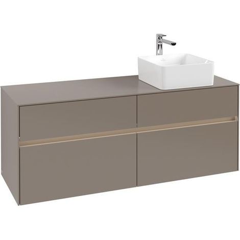 VB WTUS Collaro C047B0 1400x548x500mm avec cloche. 4 extraits WT re Gris Truffe