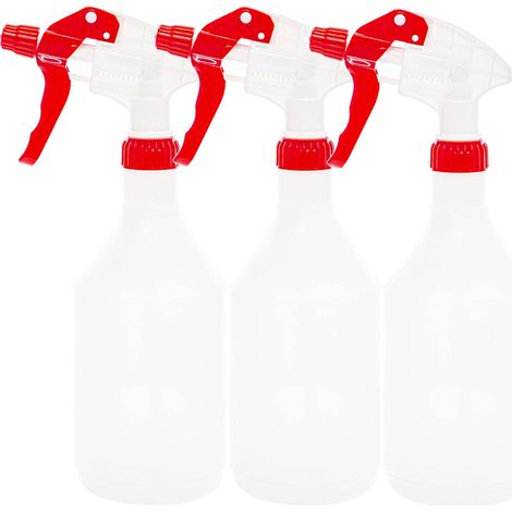 Lot de 3 vaporisateurs pour plantes, bleus, capacité 750 ml, avec cadran gradué (1/4)