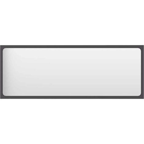 Maison Exclusive - Specchio da Bagno Grigio 100x1,5x37 cm in Legno Multistrato (1/5)