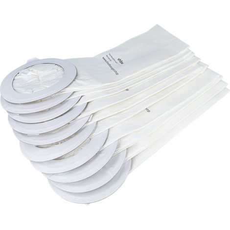 vhbw 10x sacchetto compatibile con Nilfisk GD 5 Batterie, 5 Hepa, 5 back, 5, 5 Fly aspirapolvere- carta Bianco (1/5)