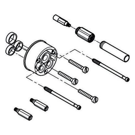 Verlängerungsset 46191 25mm DN 15 für 33961 hard graphite (aranja)