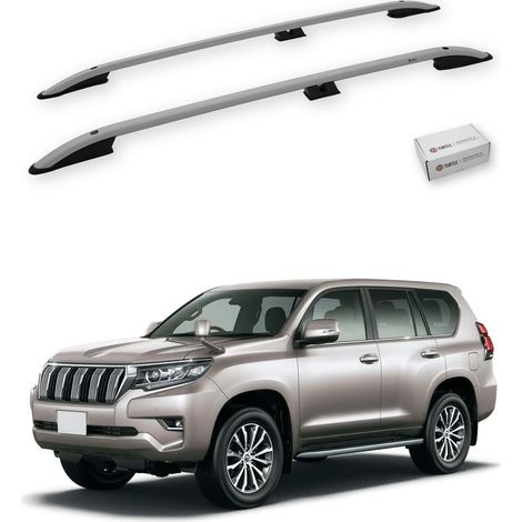 TURTLE kompatibel mit Toyota Land Cruiser Prado (J150) 2010-2023 Dachreling Crown Grau (1/5)