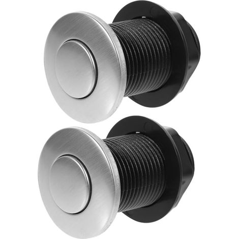 2 Interrupteurs pneumatiques, inox, pour broyeur de déchets (1/5)