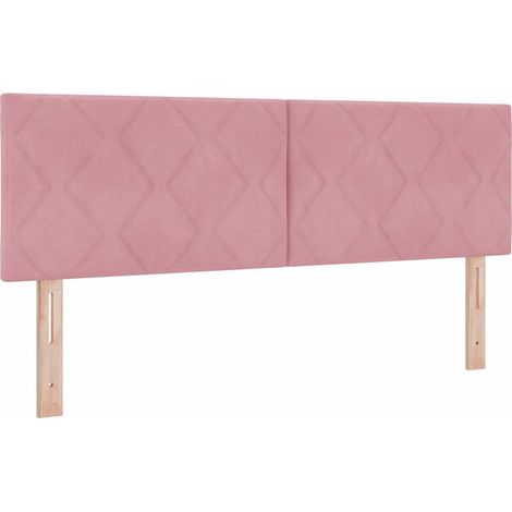 Maison Exclusive - Cabecero LED Rosa 160 cm Terciopelo