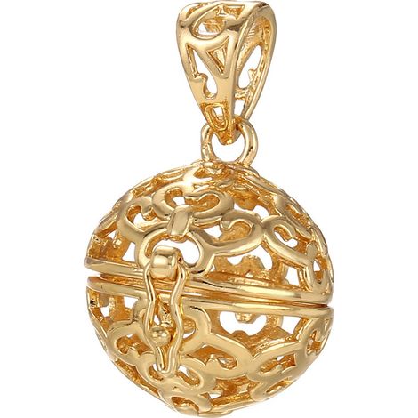 Collier diffuseur d’huiles essentielles pour femme, pendentif aromathérapie couleur or (1/5)