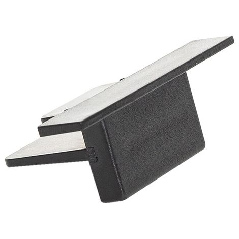 Tapa Final para Carril Monofásico Empotrable Aluminio Negro (1/3)