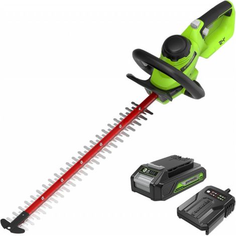 Heckenschere 51cm 24V GREENWORKS - 2,0Ah Akku - Ladegerät - G24HT56IIK2