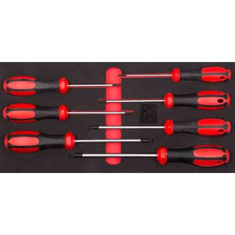 Jeu de tournevis RS PRO Standard Torx 7 pièces ( Prix pour 1 Jeu ) (1/2)