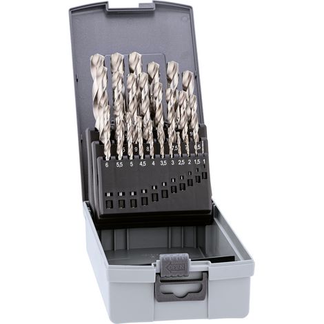 Alpen 0000110325100 Pro KP 25 HSS Metall-Spiralbohrer-Set 25teilig 1 mm, 1.5 mm, 2 mm, 2.5 mm, 3 mm,