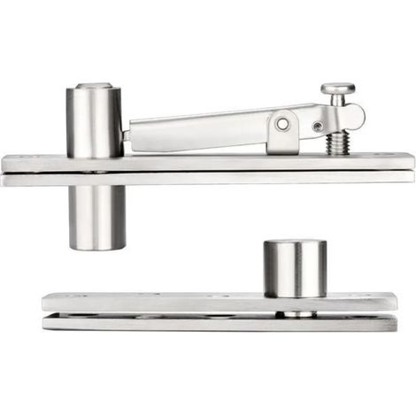 Charnières de porte robustes à pivot, en acier inoxydable, rotation à 360°, invisibles et de haute qualité. (1/5)