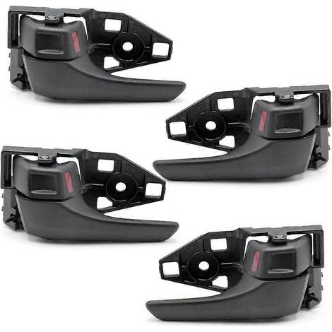 1 jeu de poignées de porte intérieures noires pour Toyota Hilux Tacoma Revo SR5 2016-2020 69205-0K100-C1, 69206-0K090-C1 (1/5)