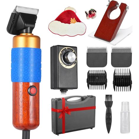 Tondeuse à Tapis avec Guide,Tufting Trimmer Tondeuse Tondeuse Kit,Tondeuse de Toilettage de Tapis Vitesse Réglable Tondeuse Électrique à Chien et à Chat pour Tissage de Tapis (1/5)