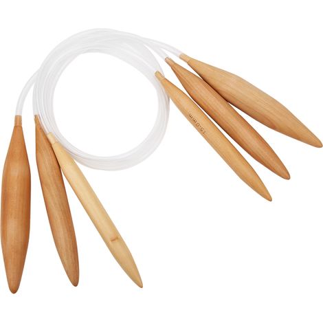 Kit de crochet rond en bambou transparent 15mm 20mm 25mm pour laine tricotage aiguille tressée (1/5)