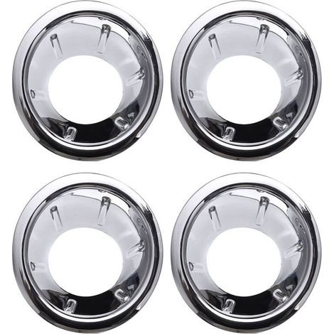 Quattro coperture per proiettori fendinebbia anteriori per Nissan Navara/Ier D40 07-13, realizzate in materiale ABS con cromatura.