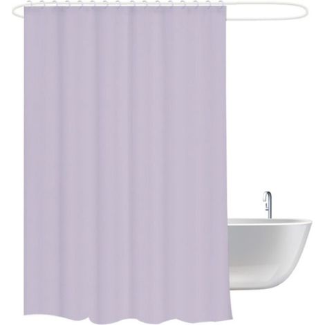 Bardusch - Doublure de rideau de douche en plastique PEVA Doublure de douche résistante à la moisissure avec 12 crochets (1/4)