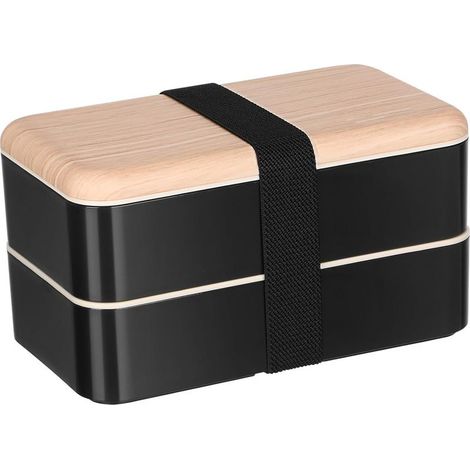 Boîte à lunch Bento Ipetboom pratique et résistante, double (1/5)
